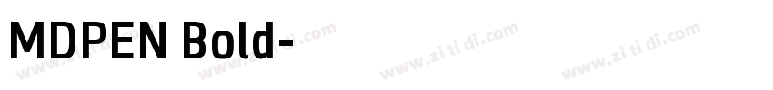 MDPEN Bold字体转换